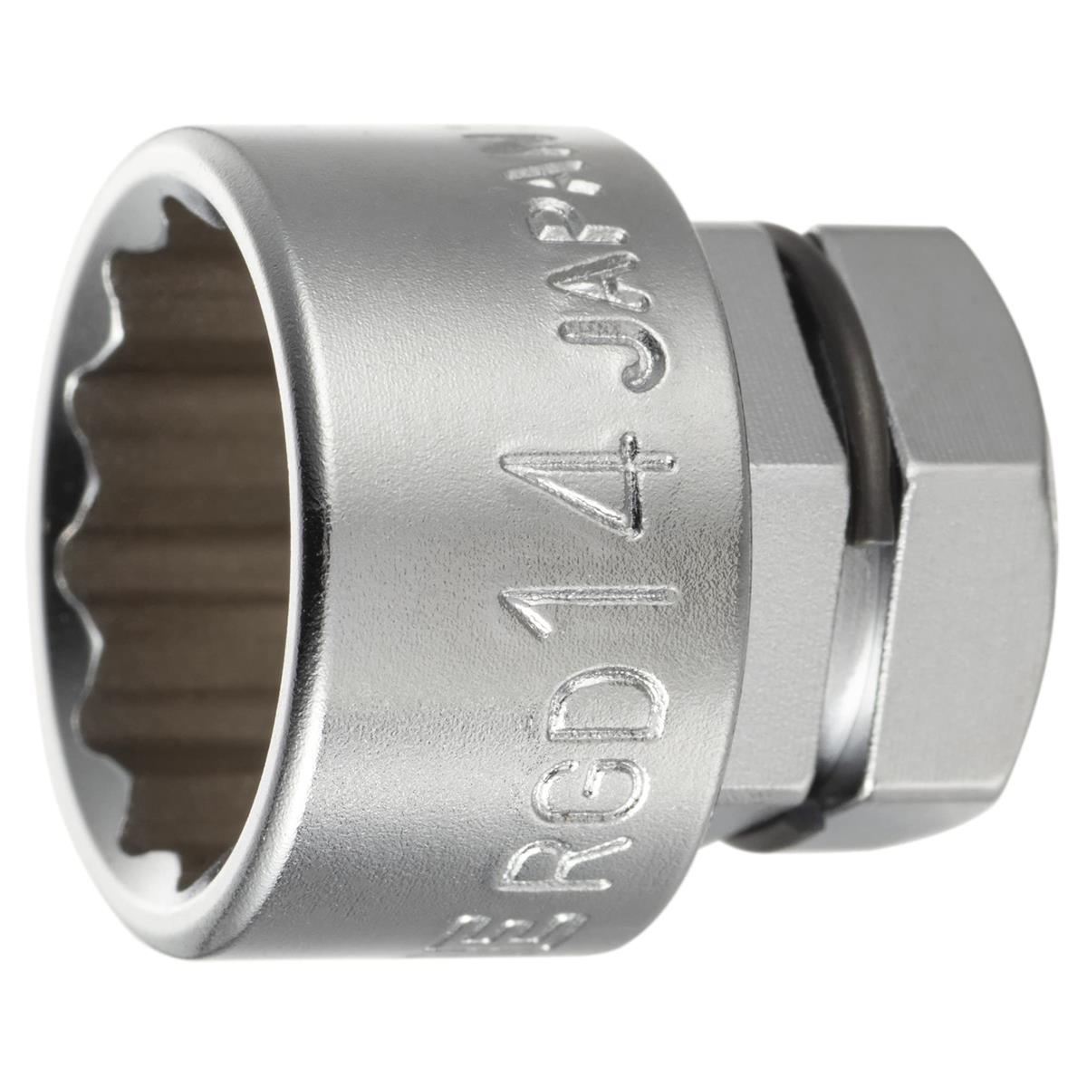 トネ(TONE) ソケット(12角・めがねレンチ用) RGD-14 二面幅14mm