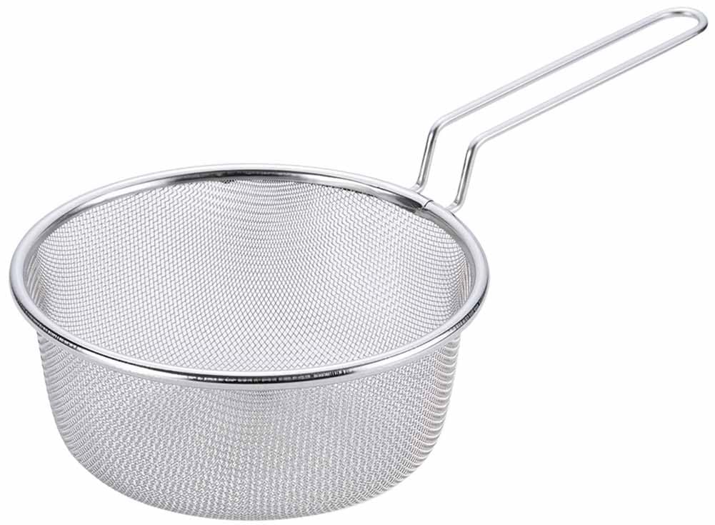 下村企販 ざる ゆであげザル 18cm 【日本製】 食洗機対応 鍋用 まとめて湯切り 14メッシュ 持ち手付き ..