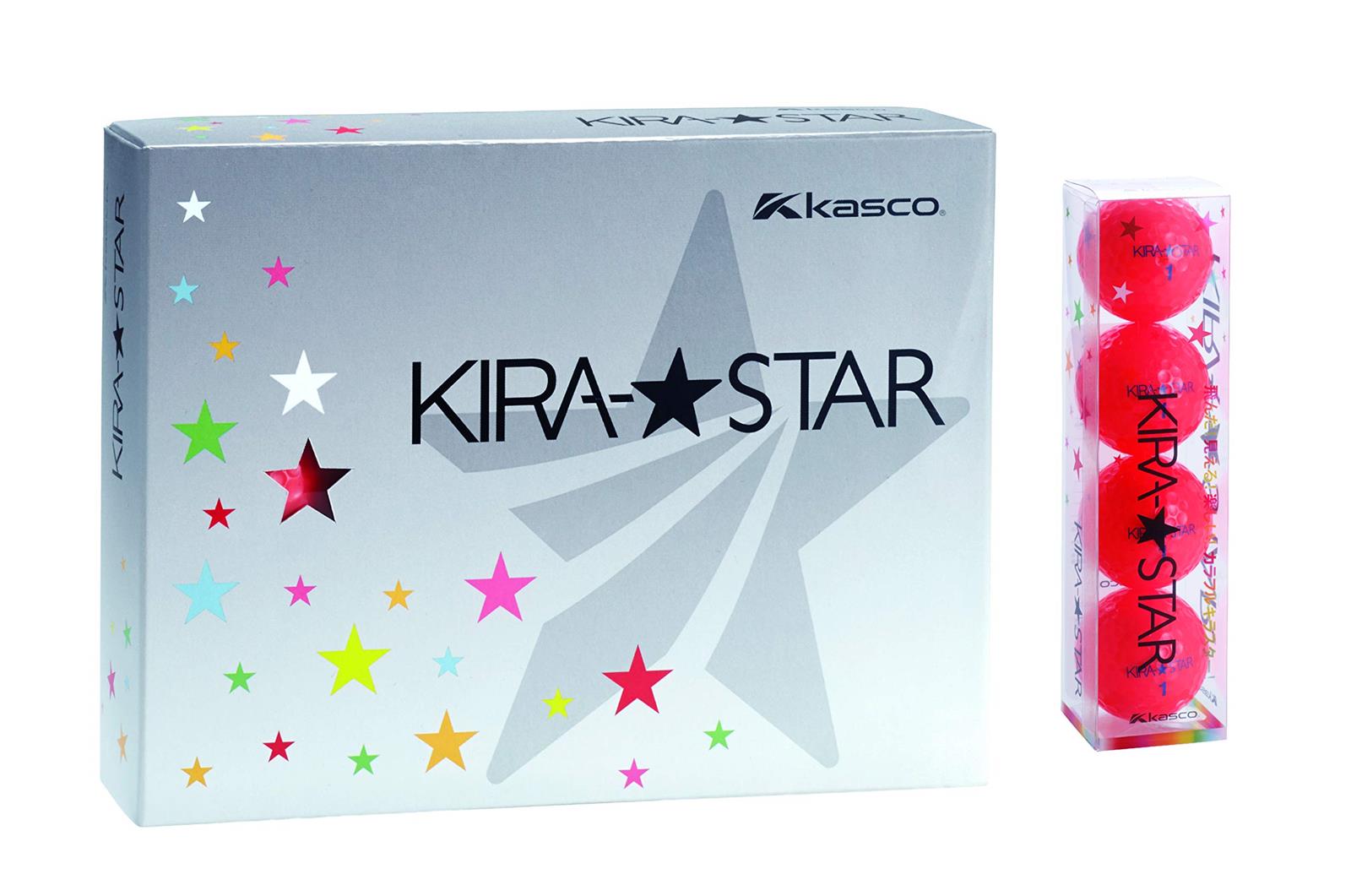 キャスコ(Kasco) ゴルフボール KIRA STAR2 キラスター2N レッド 4個入