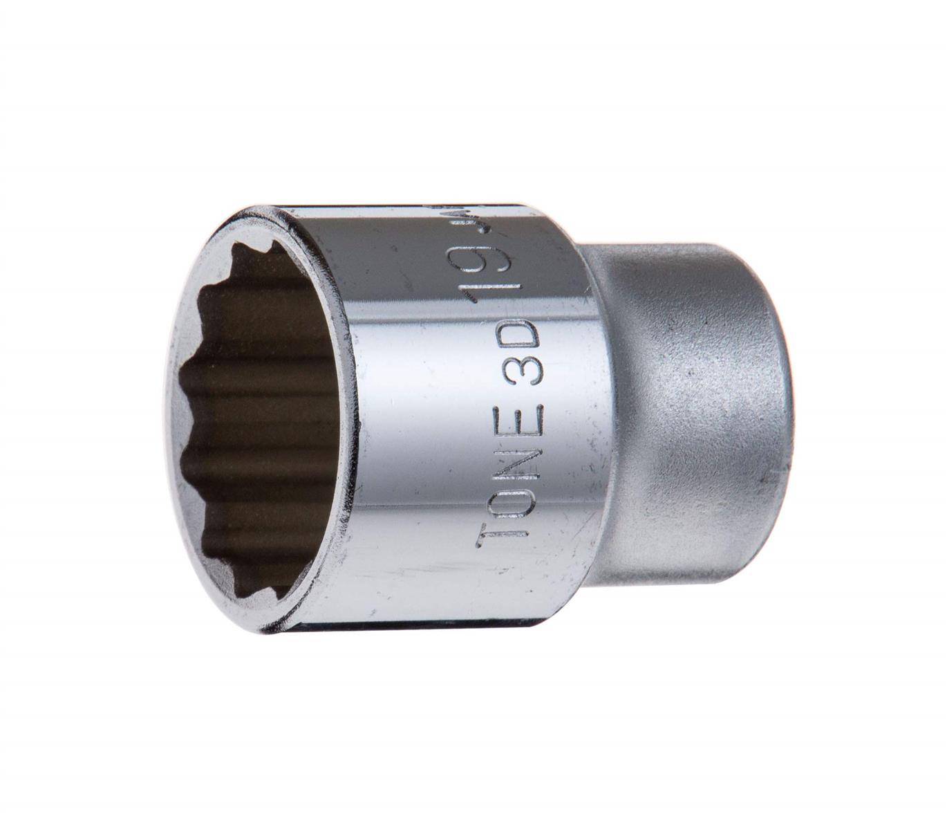 トネ(TONE) ソケット(12角) 3D-19 差込角9.5mm(3/8”) 二面幅19mm