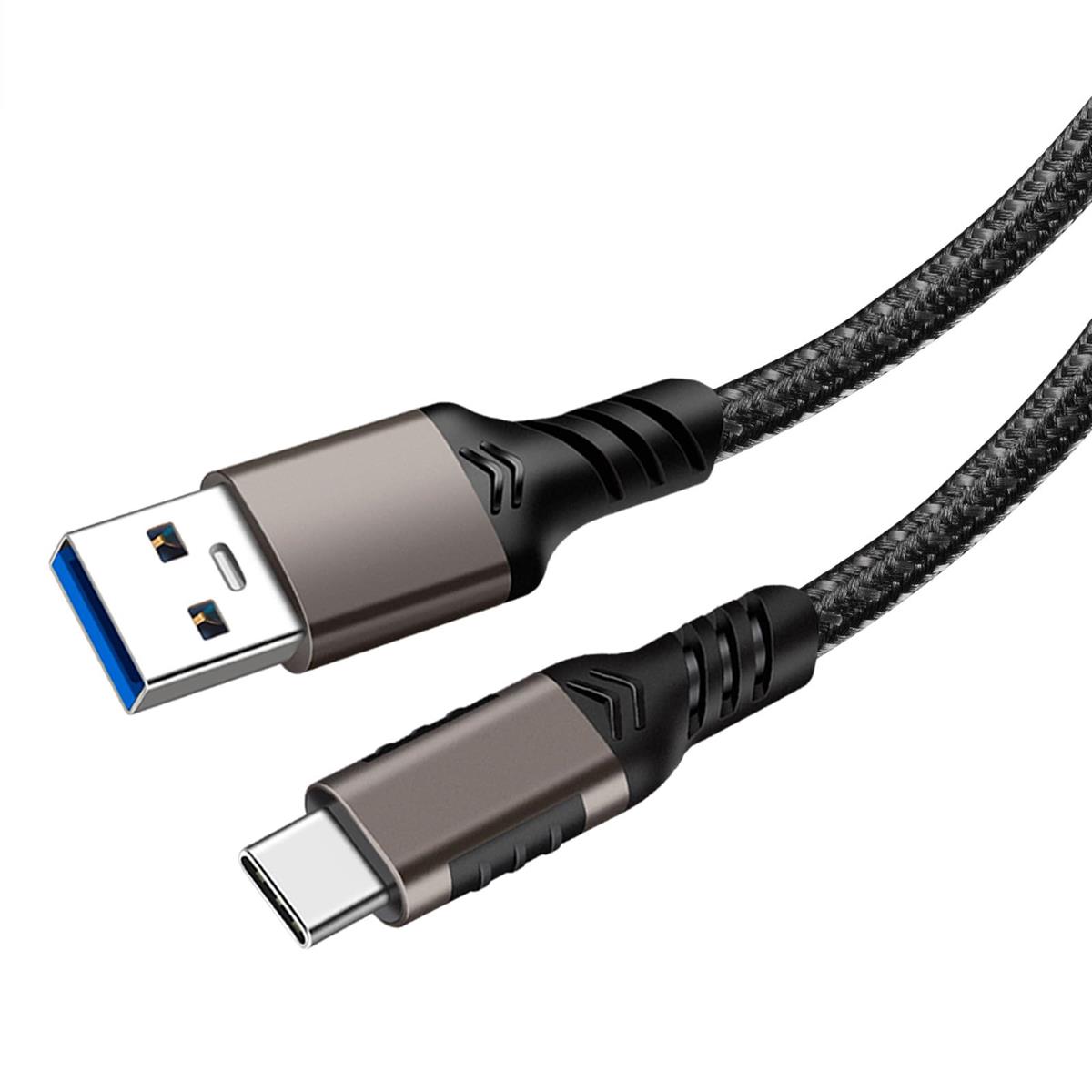 USB Type C ケーブル 2m【POTRRCIUSUER】 USB-A to USB-C 10Gbps高速データ転送 ナイロン編み USB3.1 G..