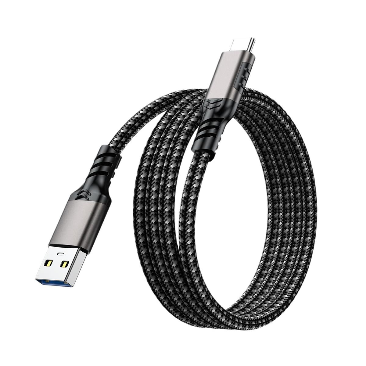 USB Type C ケーブル 3m【POTRRCIUSUER】 USB-A to USB-C 10Gbps高速データ転送 ナイロン編み USB3.1 G..