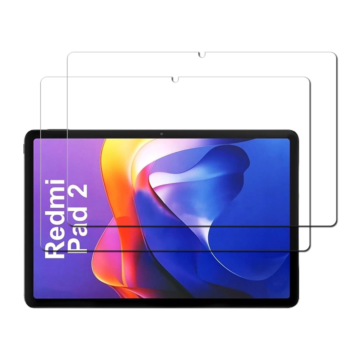 对応 Xiaomi Redmi Pad 2 用のガラスフィルム Xiaomi Redmi Pad 2 用のフィルム 9H強化 反射防止 飛散防止 指紋防止 気泡防止 撥水撥油 耐衝撃 自動吸着