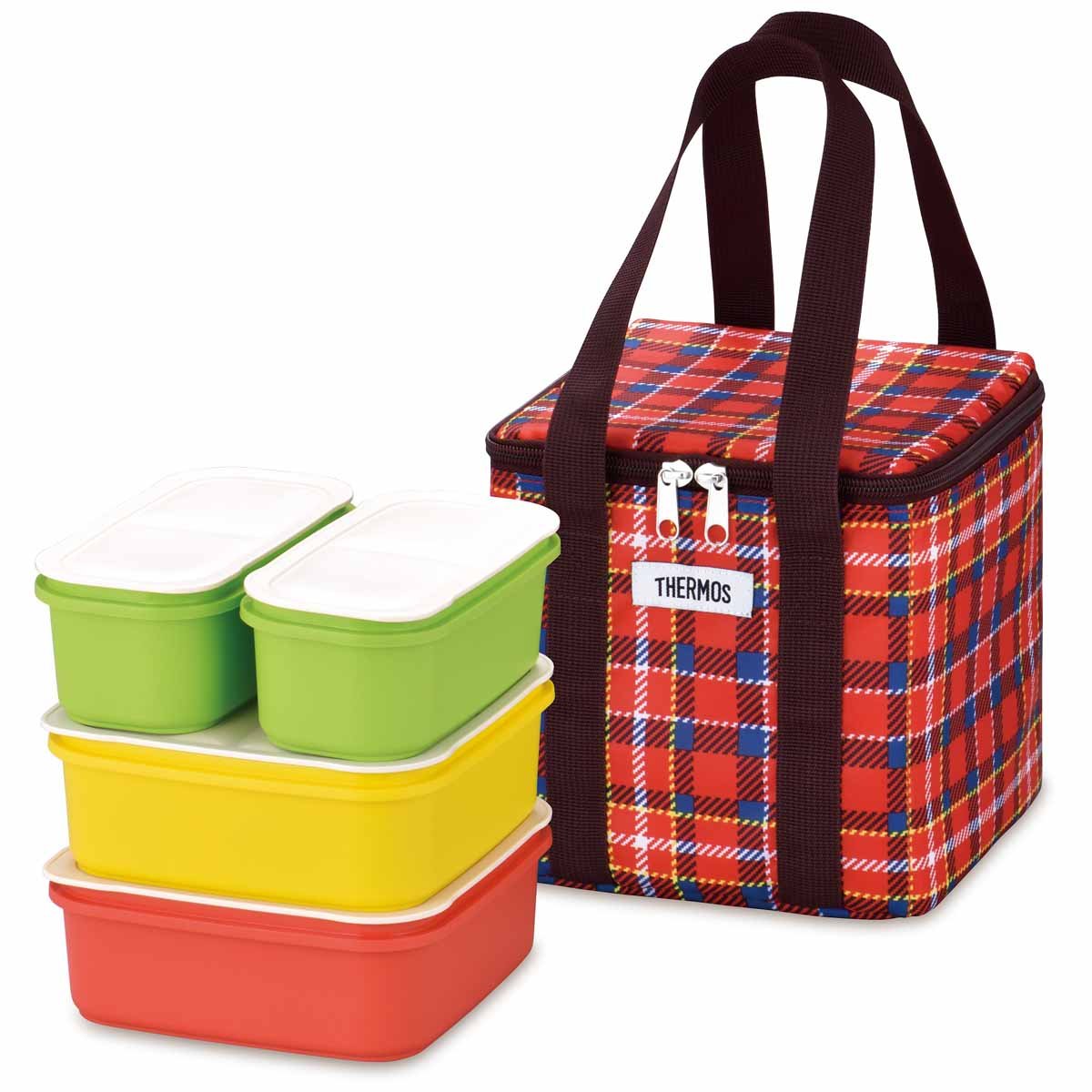 サーモス 弁当箱 ファミリーフレッシュランチボックス 2.7L レッド DJF-2800 R