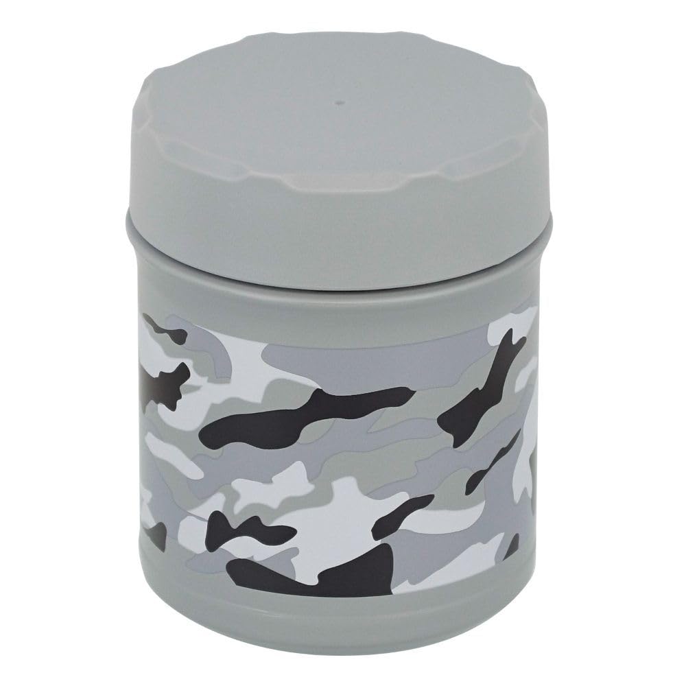 ベストコ ダブルステンレス スープジャー 400ml グレー 迷彩 保温 保冷 フードマグ NQ-0151 カモフラー..
