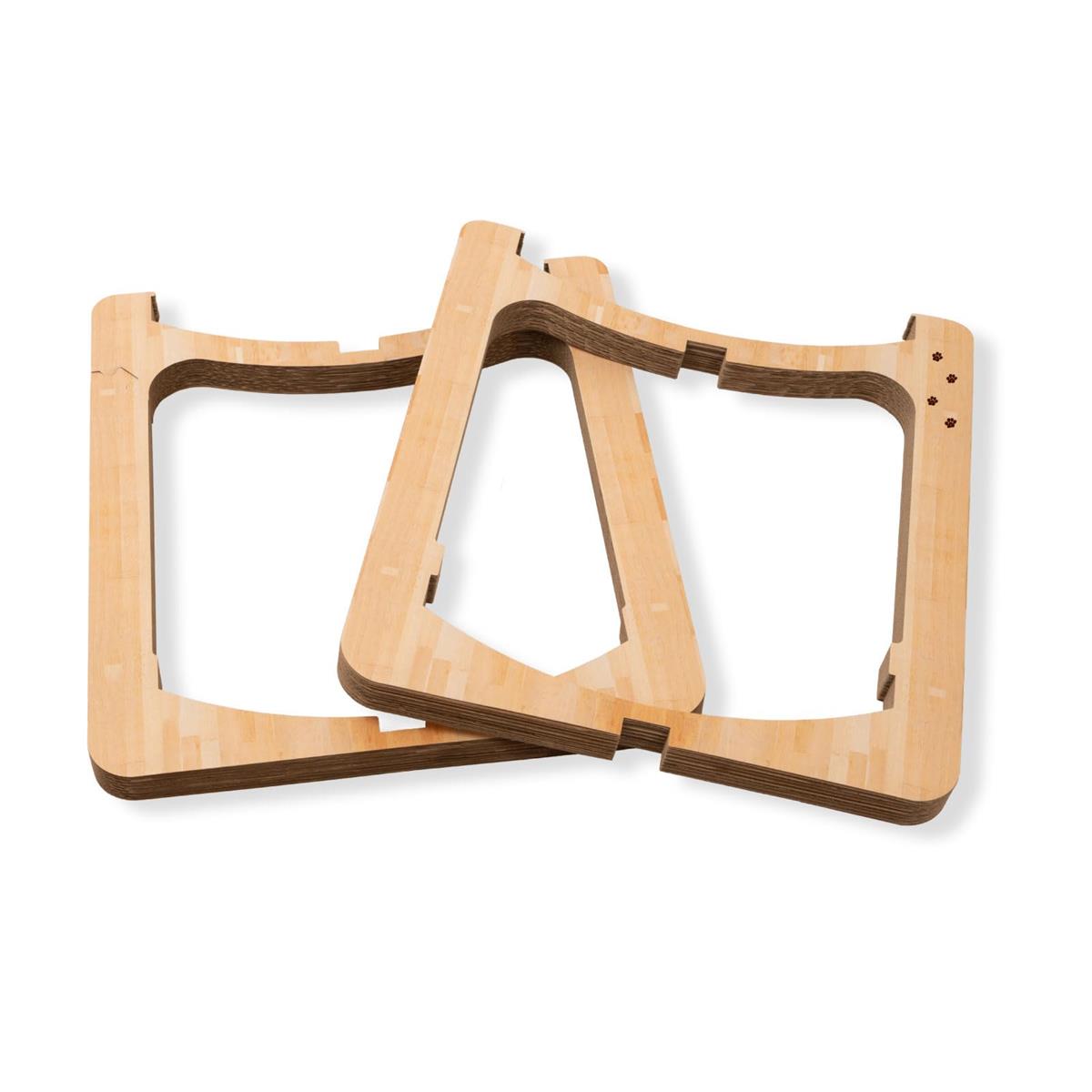 猫壱 バリバリボウルタワー XL 交換用支柱セット ライトブラウン