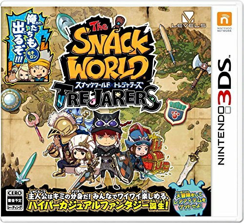 ネコポス便送料無料★新品3DS (初回封入特典付)スナックワールド トレジャラーズ★【ギフトラッピング可能】