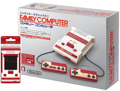 当社限定商品★新品ニンテンドークラシックミニ ファミリーコンピュータ+ニンテンドークラシックミニ用ACアダプター アローン