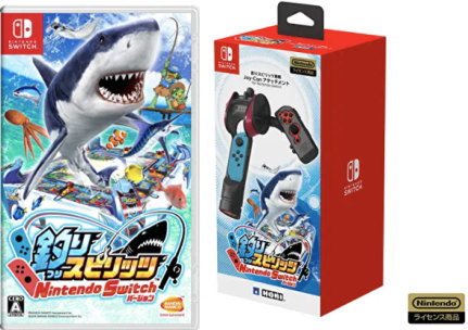 【当社限定品】釣りスピリッツ専用Joy-Conアタッチメントfor Nintendo Switch+釣りスピリッツ Nintendo Switchバージョン【ニンテンドースイッチ ソフト】2点セット