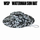 WSP サンハット Wカモ ラッシュ素材のサーフハット