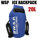 WSP アイスリュック ソフトクーラーバックパック 20L ブルー クーラーバッグ 防水リュック 保冷保温バッグ ドライバッグ