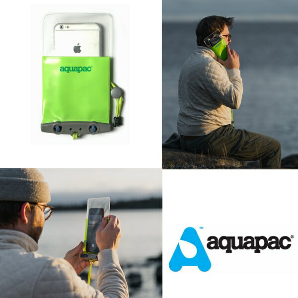 aquapac アクアパック 363　 グリーン　完全防水ケース iPhone 8 Plus等　Waterproof Phone Case PlusPlus size