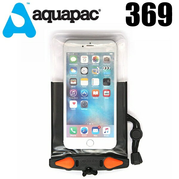 aquapac アクアパック 369　ブラック　 完全防水ケース iPhone 8 Plus等　Waterproof Phone Case PlusPlus size