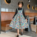 ＼全品11%OFFクーポン／子供服 セットアップ サロペット 女の子 ワンピース キッズ シャツ＋サロペット 長袖 ブラウス 2点セット 子供 サスペンダースカート 韓国子供服 プリーツ 発表会 入学式 卒業式 こどもの日 120 130 140 150 160 170