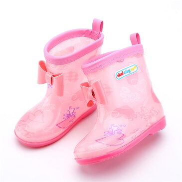 レインシューズ 子供用 長靴 レインブーツ 梅雨対策 雨靴 雨具 靴 くつ 滑り止め リボン おしゃれ 可愛い かわいい キッズ こども 子ども 女の子 男の子 女児 男