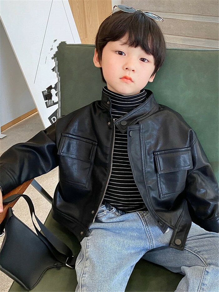 子供服 レザージャケット 革ジャン ライダースジャケット PUジャケット キッズ 男の子 ライダース ジャケット アウター 子供用 PU コート 上着 子供服 男児 子ども キッズ ジュニア ダンス発表会 ブラック可愛い カジュアル 春 コート 男の子 子供服 ブルゾン かっこいい