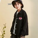 【時間限定10%OFF&Point2倍】ジャケット 子供服 長袖 キッズジャケット ブラック コート ジージャン ボタン Gジャン 韓国子ども服 男の子 ウィンドブレーカー トップス ジュニア 春 秋 冬 トップス 上着 羽織り 春 秋 こどもの日 120 130 140 150 160