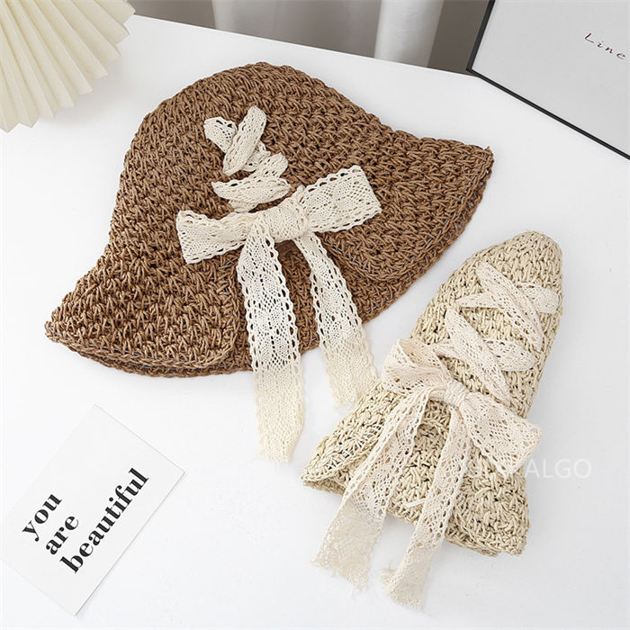 麦わら帽子 レディース ストローハット おしゃれ 大きいサイズ 帽子 折りたたみ リボン付き つば広帽子 UVカット 旅行 海 防紫外線 農作業 可愛い 収納可能 UV対策 彼女 シンプル プレゼント