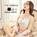 ブラジャー ノンワイヤー ブラ 胸を小さく見せる フルカップ 着痩せ 後ろホック 脇高 脇肉 大きいサイズ 20代 30代 おやすみブラ 40代50代 花柄 レース 痛くない ホック付き 垂れ防止 かわいい 締め付けない ストレス軽減 寄せ盛り 優しいつけ心地
