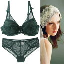 ブラジャー ショーツ セット 上下セット 下着セット レースショーツ レディース 女性 柔らかい ワイヤー入り 無地 花柄 大きいサイズ 谷間up 総レース ブラ&ショーツセット 盛れる 美胸 バストアップ 上品 脇肉 3/4カップブラジャー 着痩せ 小さくを見せる(4)