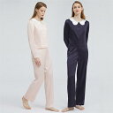 【時間限定10%OFF&Point2倍】パジャマ レディース シルク テンセル パジャマ 春 上下セット ルームウェア かわいい 前開き 部屋着 ナイトウェア ...