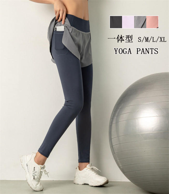 【期間限定全品10%OFF】ヨガウェア パンツ付き レギンス レディース ショートパンツ 一体型 ヨガ スポーツウェア フィットネス トレーニング ボディーシェイプ ヨガパンツ 美脚 着痩せ