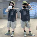 子供服 セットアップ 夏 男の子 ジャージ キッズ 韓国子供服 上下セット 2点セット 半袖 Tシャツ パンツ ベビー服 男児 おしゃれ 通学着 通園着 新品 ...