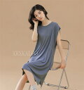 パジャマ レディース 綿 ルームウェア ワンピース ネグリジェ 半袖 ロング スカート M L XL XXL 春 夏 かわいい 無地 薄手 涼しい 女性 可愛い...