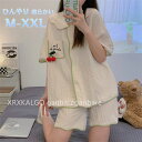 【時間限定10%OFF&Point2倍】パジャマ 夏 レディース 綿 ルームウェア 前開き 半分ズボン 無地 さわやか 薄手 寝巻 ふんわり おしゃれ女性 上下...