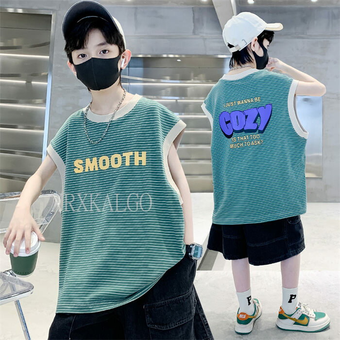 Rakuten - 【SALE10%OFF&5倍ポイント】子供服 男の子 ビッグ 半袖Tシャツ 中学生 小学生 トップス ゆったり 夏 涼しい 120cm 130cm 140cm 150cm 160cm 170cm レジャー 子供 Tシャツ