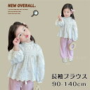 【時間限定10%OFF&Point2倍】ブラウス シャツ トップス 長袖 ロングスリーブ 女の子 子供服 子ども服 フリル 夏 秋 冬 花柄 レース おしゃれ ...