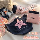 【期間限定全品10%OFF】6点セット ショーツ 綿100% レディース セット かわいい レース ショーツ 下着 ショーツ 女性 ストライプ ネイビー ピンク系 レースパンツ 無地 綿 レディース 少女 コットン ショーツ 綿パンツ 下着女性