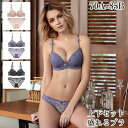 ブラジャー ショーツセット 上下セット ブラセット レディース 下着 大きいサイズ フラワー レース 華やか カラー 盛れる 総レース 脇高 ブラジャー&ショーツセット 透け感 響かない 刺繍レース 背中綺麗 補正下着 送料無料 Aカップ B/C/D/Eカップ 20代30代40代50代