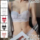 ブラジャー ショーツセット 上下セット ブラセット レディース 下着 大きいサイズ フラワー レース 華やか カラー 盛れる 総レース 脇高 ブラジャー&ショーツセット 透け感 響かない 刺繍レース 背中綺麗 補正下着 Aカップ B/C/D/Eカップ 20代30代40代50代
