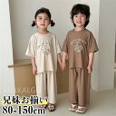 【時間限定10%OFF&Point2倍】子供服 女の子 男の子 パジャマ キッズ 子供服 2点セットアップ 男女兼用 ジュニア 春夏 薄手 半袖 トップス 長ズボン ルームウェア 部屋着 おしゃれ シンプル 可愛い ストレッチ素材 柔らかい 寝巻き ナイトウェア