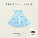 【時間限定10%OFF&Point2倍】子供服 女の子 ワンピース スカート 半袖 お出かけ着 普段着 通学着 ブルー シフォン 春夏 発表会 食事会 ドレス ...