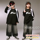 【時間限定10%OFF&Point2倍】ダンス衣装 キッズ セットアップ ガールズ ヒップホップ hiphop K-POP 韓国 衣装 チアダンス パーカー ブ...