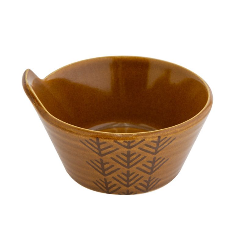 Matsukasa とんすい OW/BR 萬古焼 日本製 食洗機OK オーブン、レンジOK