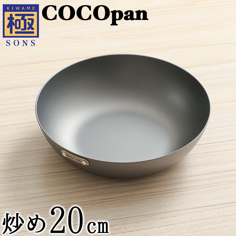 COCOpan 炒め20cm 極SONS C102-001 フライパン ココパン リバーライト脱フッ素 フッ素アレルギー