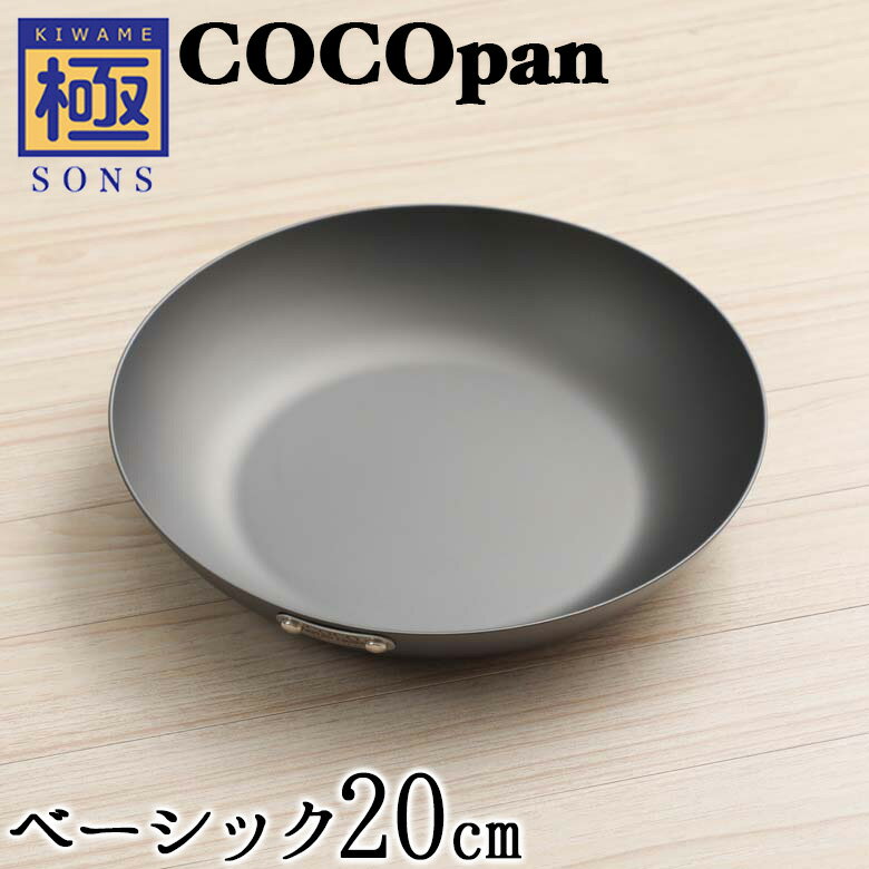 【今ならおまけ付き】COCOpan ベーシック 20cm 極SONS C101-003 【正規品】フライパン ココパン リバーライト 取っ手が取れる cocoパン 窒化処理済 錆びにくい脱フッ素 フッ素アレルギー