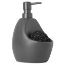 アンブラ Umbra ジョーイキッチンポンプ スクラビー付き スポンジホルダー チャコール ディスペンサー キッチン 約590ml 詰め替え用 ソープポンプ umbra