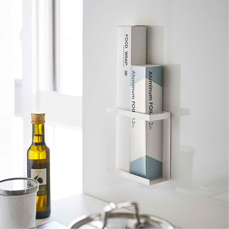 マグネットラップホルダー タワー スリム ホワイト WH 5144 Yamazaki tower 山崎実業 ksn_m