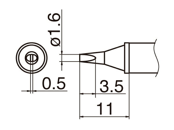 ■[ステーション型はんだこて]【マイナスドライバー型で、線・面の2つのあて方が可能なタイプ！】白光（..