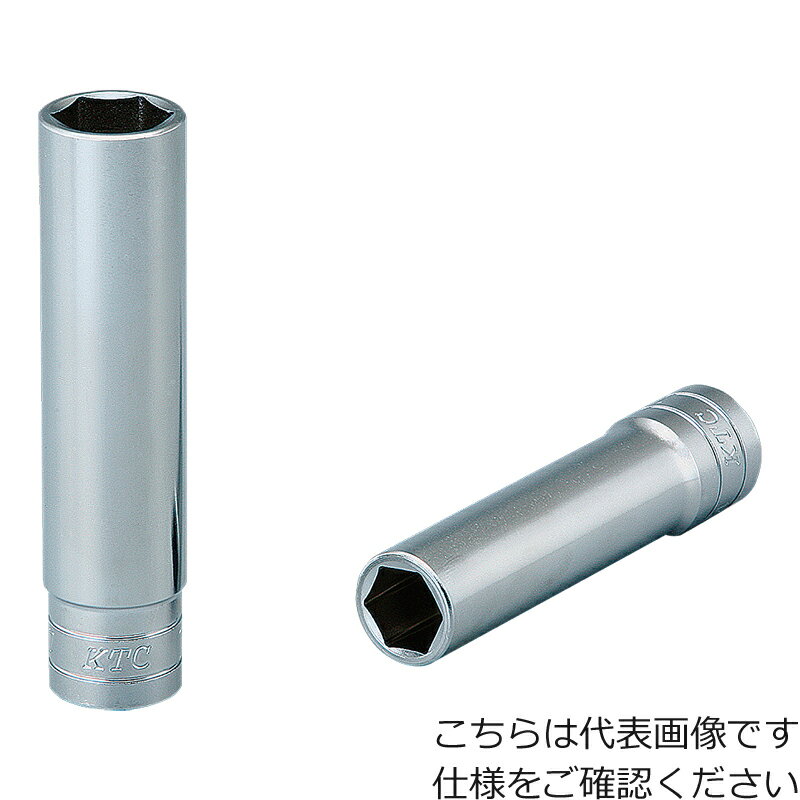 ■ ソケット 京都機械工具（株） KTC 12．7sq．ディープソケット（六角） 対辺寸法19mm 差込角12．7mm 全長100mm B4L-19 1個【307-5036】【代引不可商品】【メール便1個まで対象商品】