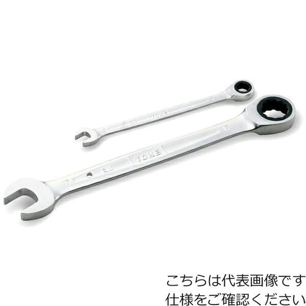 Koken - ■【3個までメール便で発送可能】[コンビネーションラチェットレンチ]【72枚ギアを装備、送り角5度を実現・グッドデザイン賞受賞品！】TONE（株） TONE　ラチェットめがねレンチ　17mm　RM-17 1丁【294-4162】【代引不可】