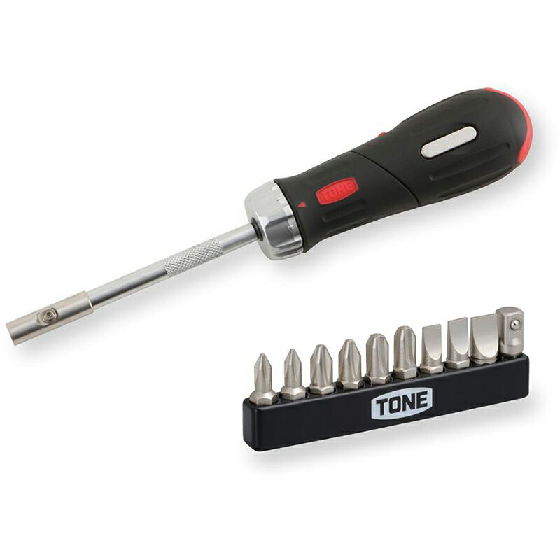 [ラチェット式ドライバー]TONE（株） TONE ラチェット式ドライバーセット 12点セット RD10S 1S【412-5151】