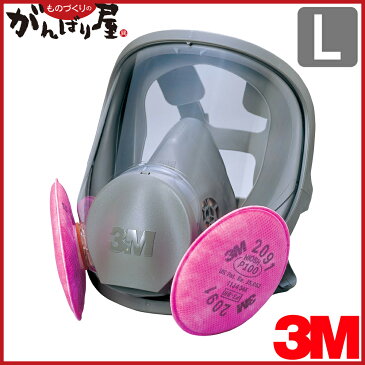 [取替式防じんマスク（RL3国家検定合格品）]【送料無料】スリーエム　ジャパン（株）　3M　取替式防じんマスク　6000F／2091−RL3　Lサイズ　6000F/2091-RL3L　1個【324-1858】【北海道・沖縄送料別途】【smtb-KD】