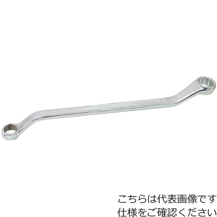 ■[両口めがねレンチ]トップ工業（株） TOP 両口メガネレンチ（45°型長型） TM-16X18 1丁【209-2647】【代引不可商品】【メール便1個まで対象商品】