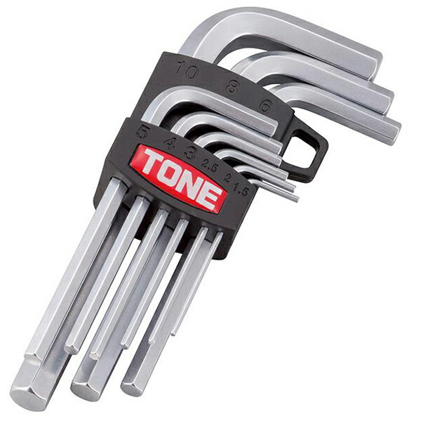 六角棒レンチ TONE（株） TONE マスターツール六角棒L形レンチセット AS900 1S【369-7622】