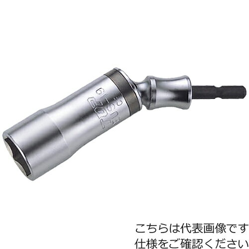 【特長】●六角軸シャンクで電動ドリルにワンタッチで取り付け可能です。●首振り角度は30°のユニバーサルタイプです。【用途】●コ−ナ−等の狭い箇所に最適。【仕様】●対辺寸法(mm)：24●軸寸法(mm)：6.35●全長(mm)：115●対辺形状：6角サーフェイス●タイプ：首振り●ナット受部深さ(mm)：20●外径(mm)：33●差込角(mm)：6.35【仕様2】●18Vインパクト対応【材質／仕上】●特殊合金鋼【注意】●電動ドリルはラクラッチ付き、又はインパクト付きをご使用下さい。●ボルト・ナットに対して斜め掛け、浅掛けや過大な力を掛けないで下さい。破損する恐れがあります。●工具の使用目的以外には使用しないで下さい。【原産国（名称）】日本【質量】175.000【質量単位】G【JANコード】4975180222442【メーカー名】トップ工業（株）【関連キーワード：ものづくりのがんばり屋楽天市場店 作業用品 ソケットレンチ ソケットビット ソケットビット（電動工具用） 工場 作業現場 DIY ホビー 工作 工事現場 学校 自動車 バイク メカニック 産業機械 電気工事 電設工事 強力 強い パワフル 頑丈 簡単 便利 ツール 道具 工具 本格 プロ 職人 業務用 家庭用 修理 メンテナンス 使いやすい 鉄鋼 鉄工 締める】